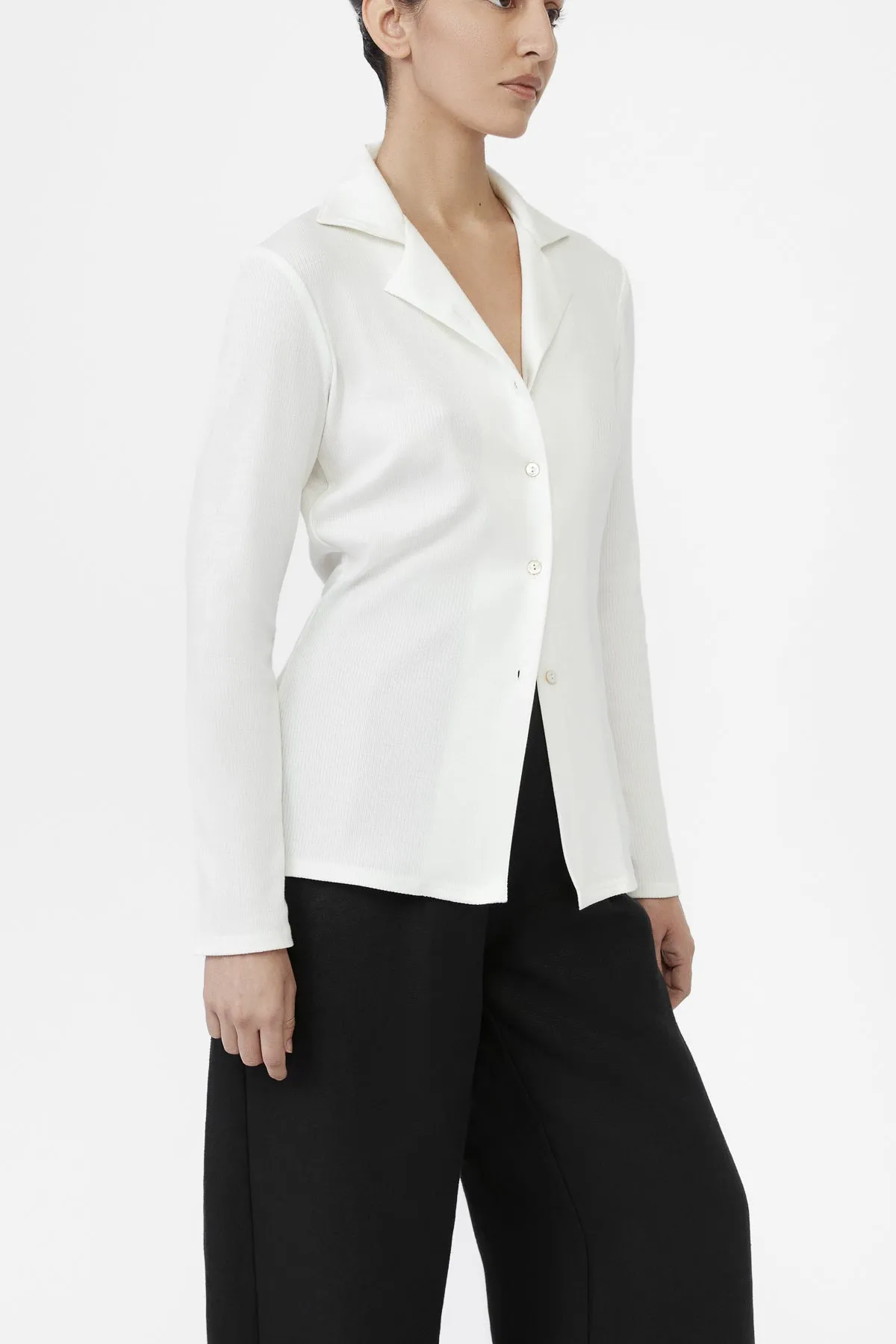 Modal Rib Knit Collared Cardigan sold by Dal the Label product image thumbnail 2