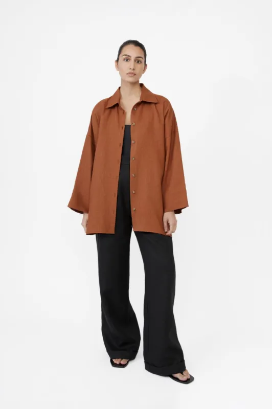 Essential Linen Oversized Shirt sold by Dal the Label