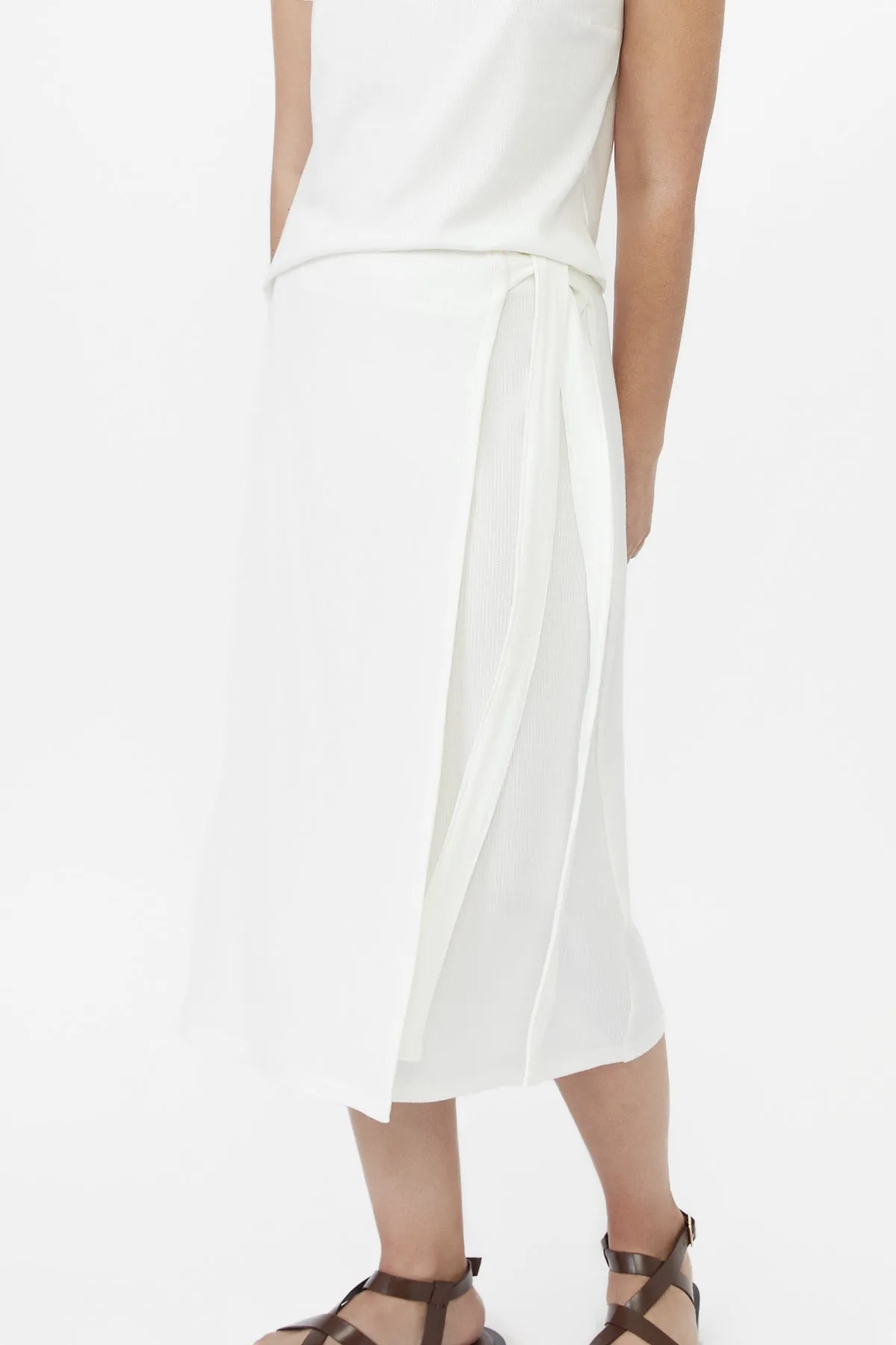 Modal Rib Knit Wrap Skirt sold by Dal the Label product image thumbnail 3