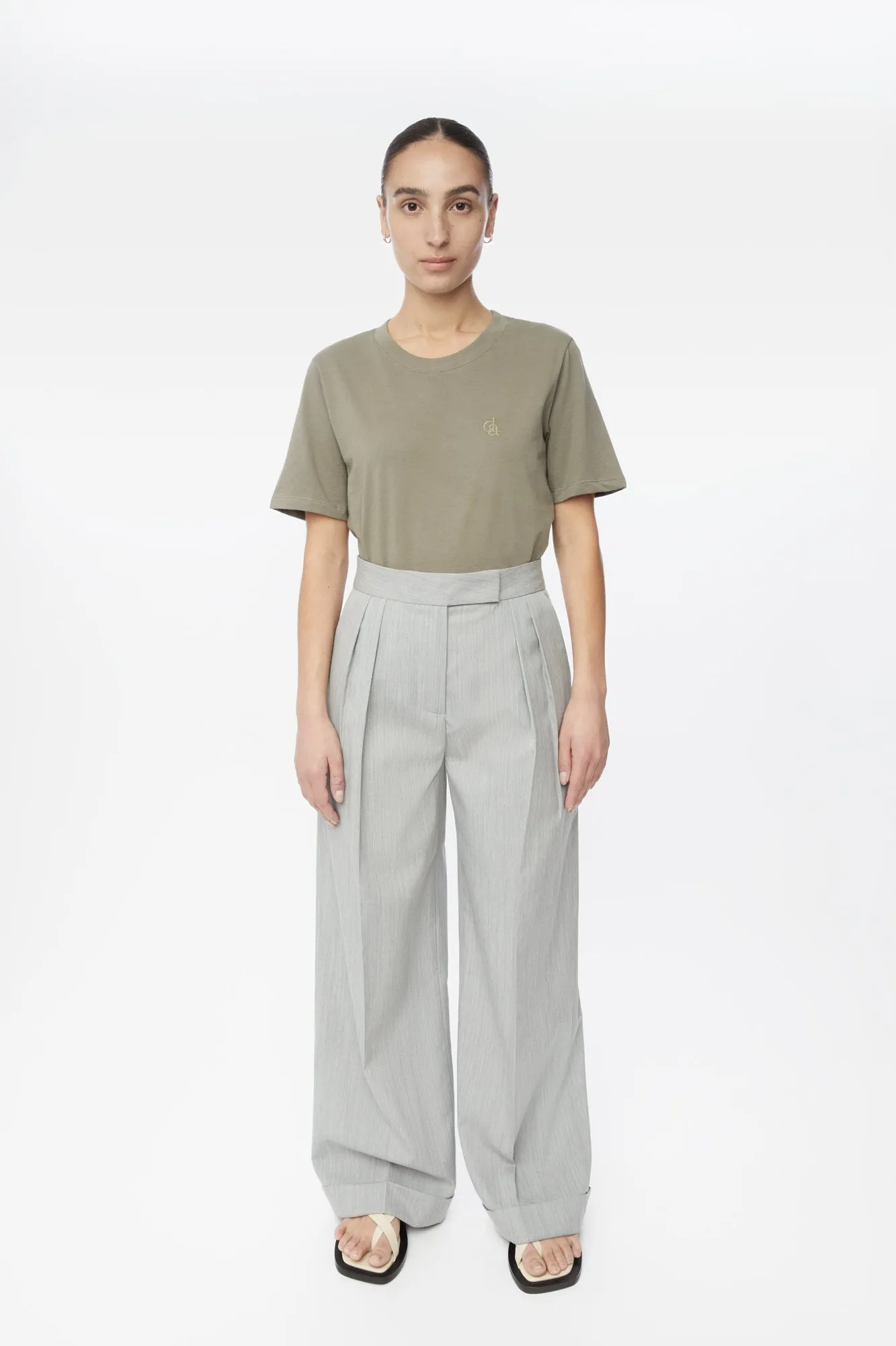 Wool Blend Pleated Wide Leg Pants sold by Dal the Label product image thumbnail 5