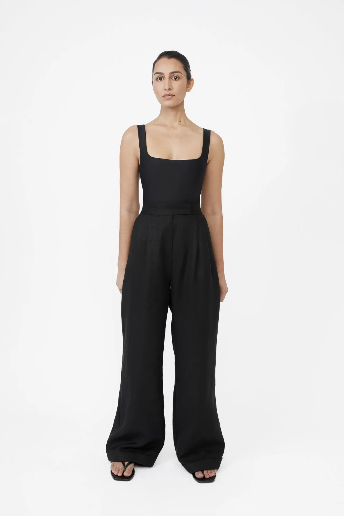 Hemp Wide Leg Pants sold by Dal the Label
