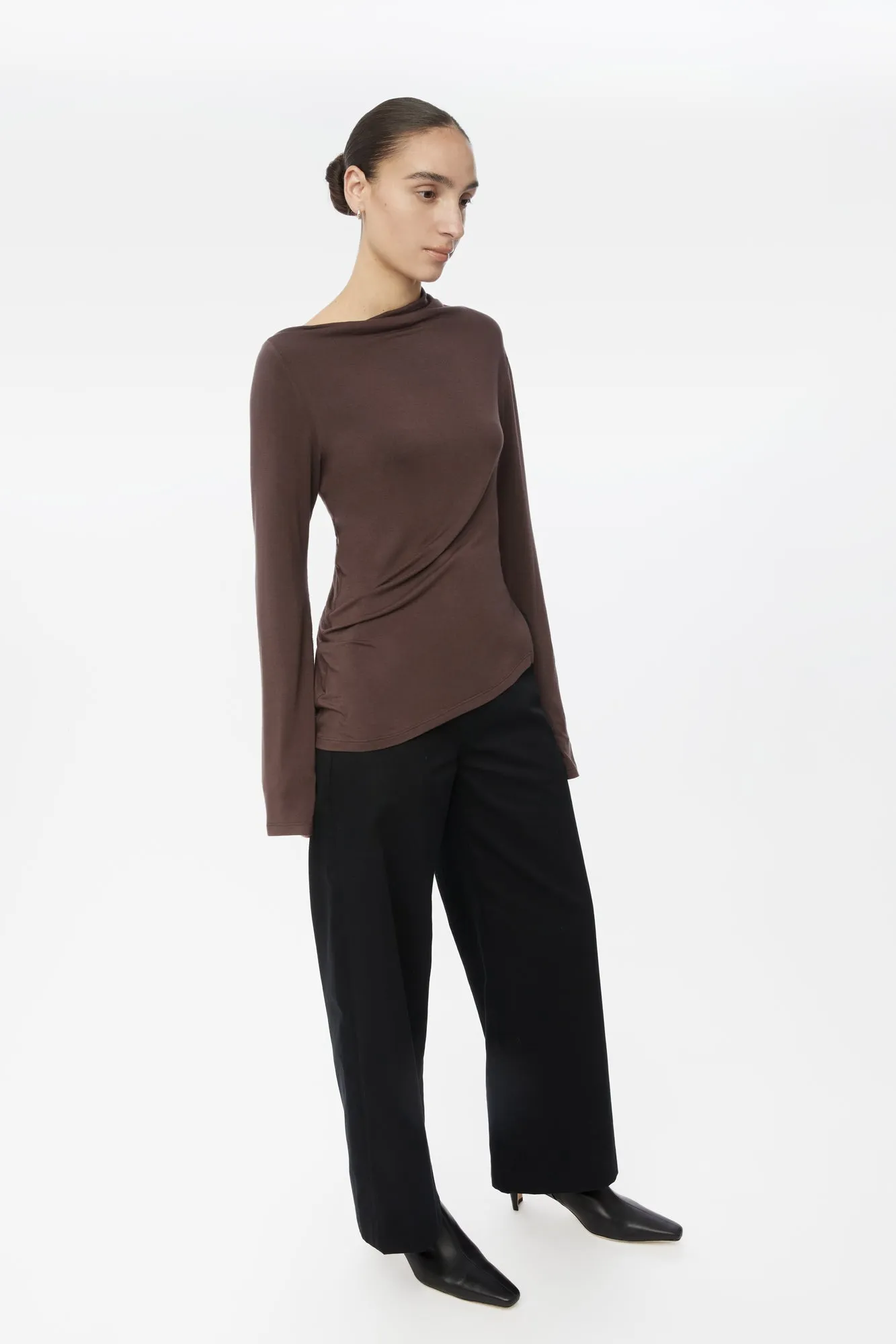 Modal Asymmetric Knit Top sold by Dal the Label product image thumbnail 5