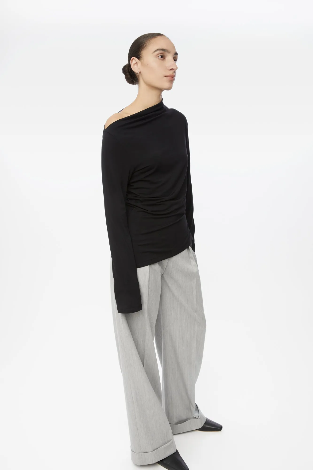 Modal Asymmetric Knit Top sold by Dal the Label product image thumbnail 2