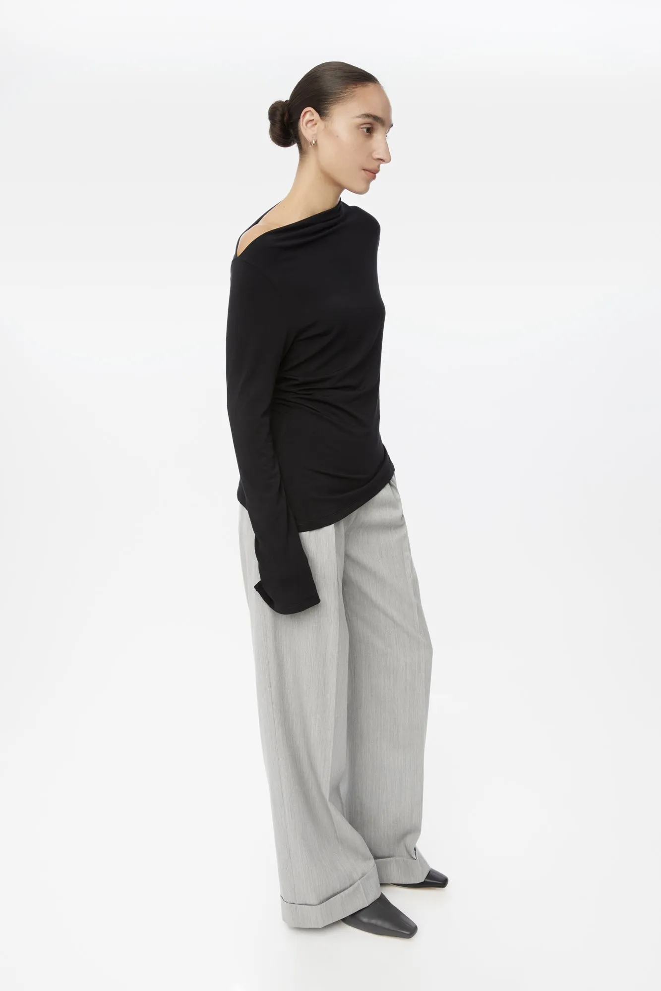 Modal Asymmetric Knit Top sold by Dal the Label product image thumbnail 4