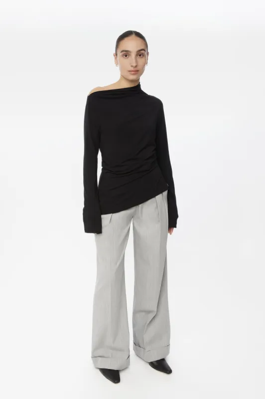 Modal Asymmetric Knit Top sold by Dal the Label