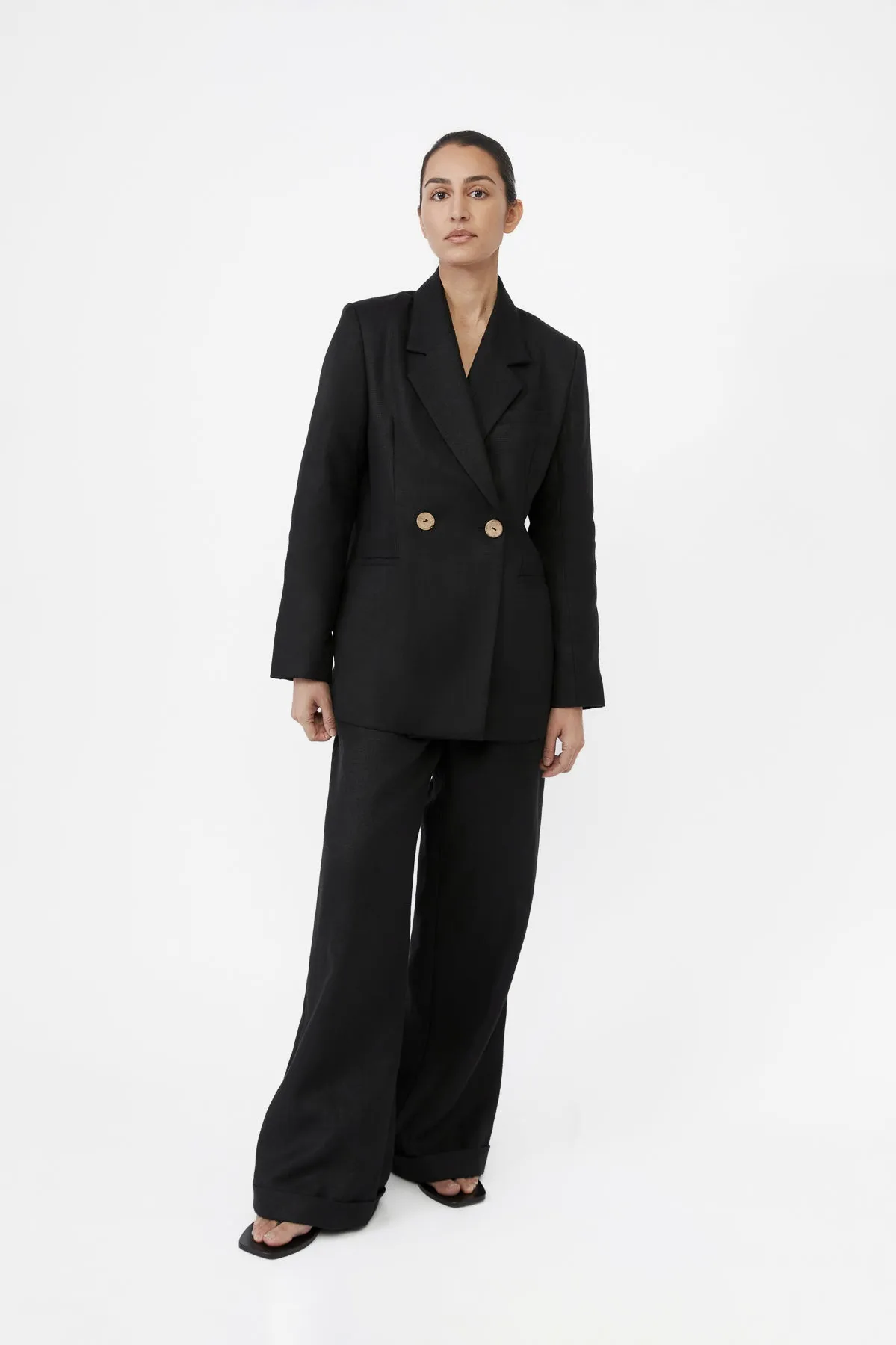 The Hemp Double-Breasted Blazer sold by Dal the Label product image thumbnail 3