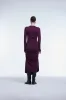 The Ruched Asymmetric Midi Dress sold by Dal the Label
