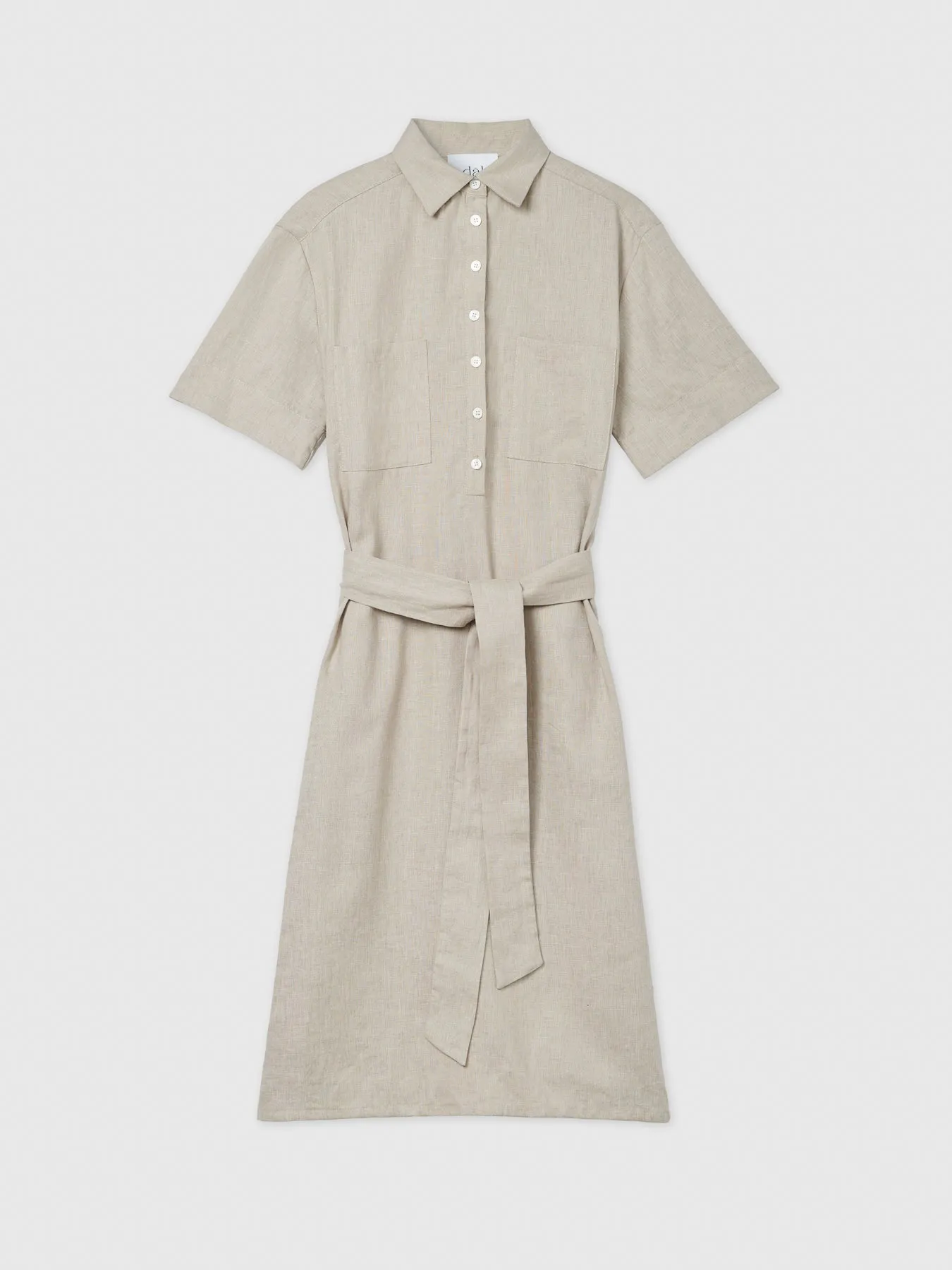 Linen Midi Shirtdress sold by Dal the Label product image thumbnail 5
