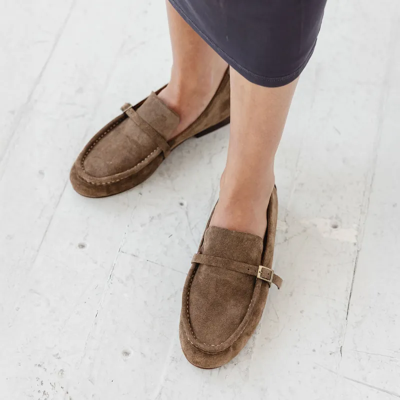 The Coast Loafer [Moss Suede] sold by Either/Or