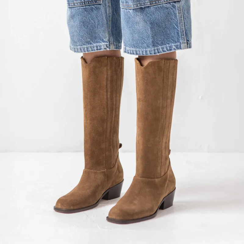 The Calf Boot [Tobacco Suede] sold by Either/Or