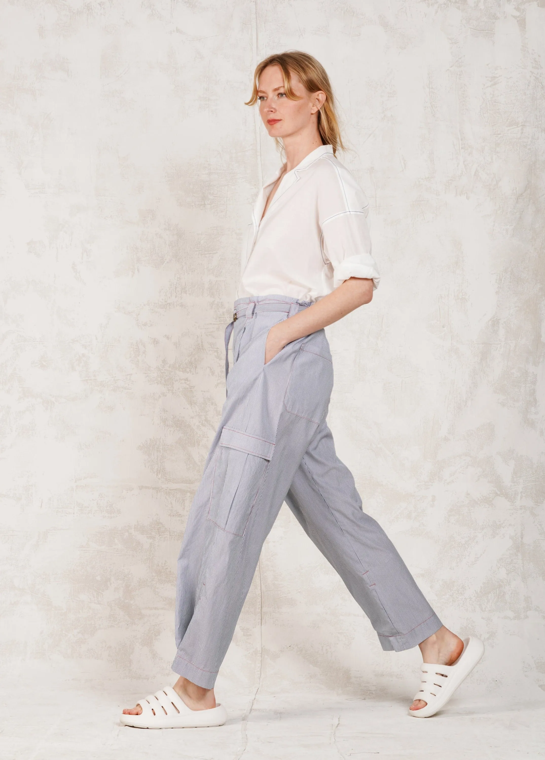 Worker's Pant Stripe sold by Flora Animalia product image thumbnail 2