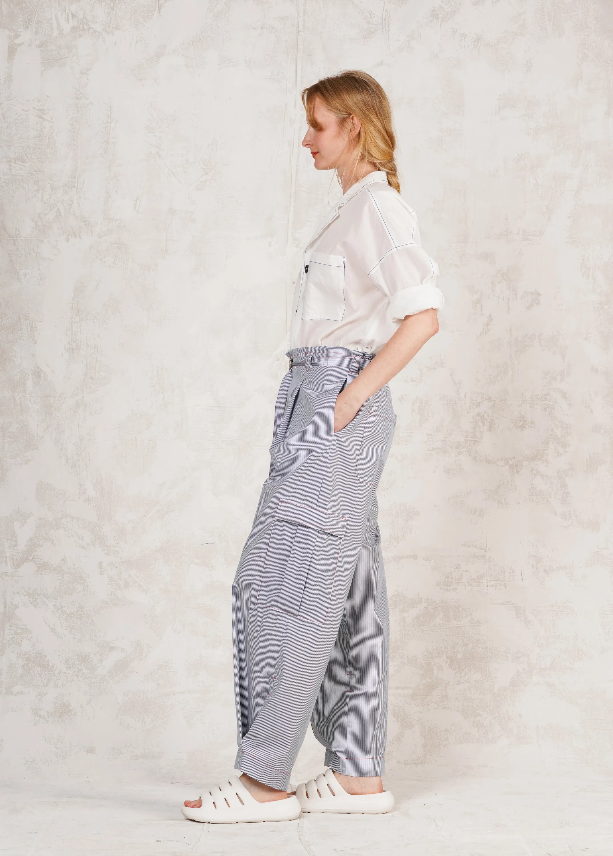 Worker's Pant Stripe sold by Flora Animalia product image thumbnail 4