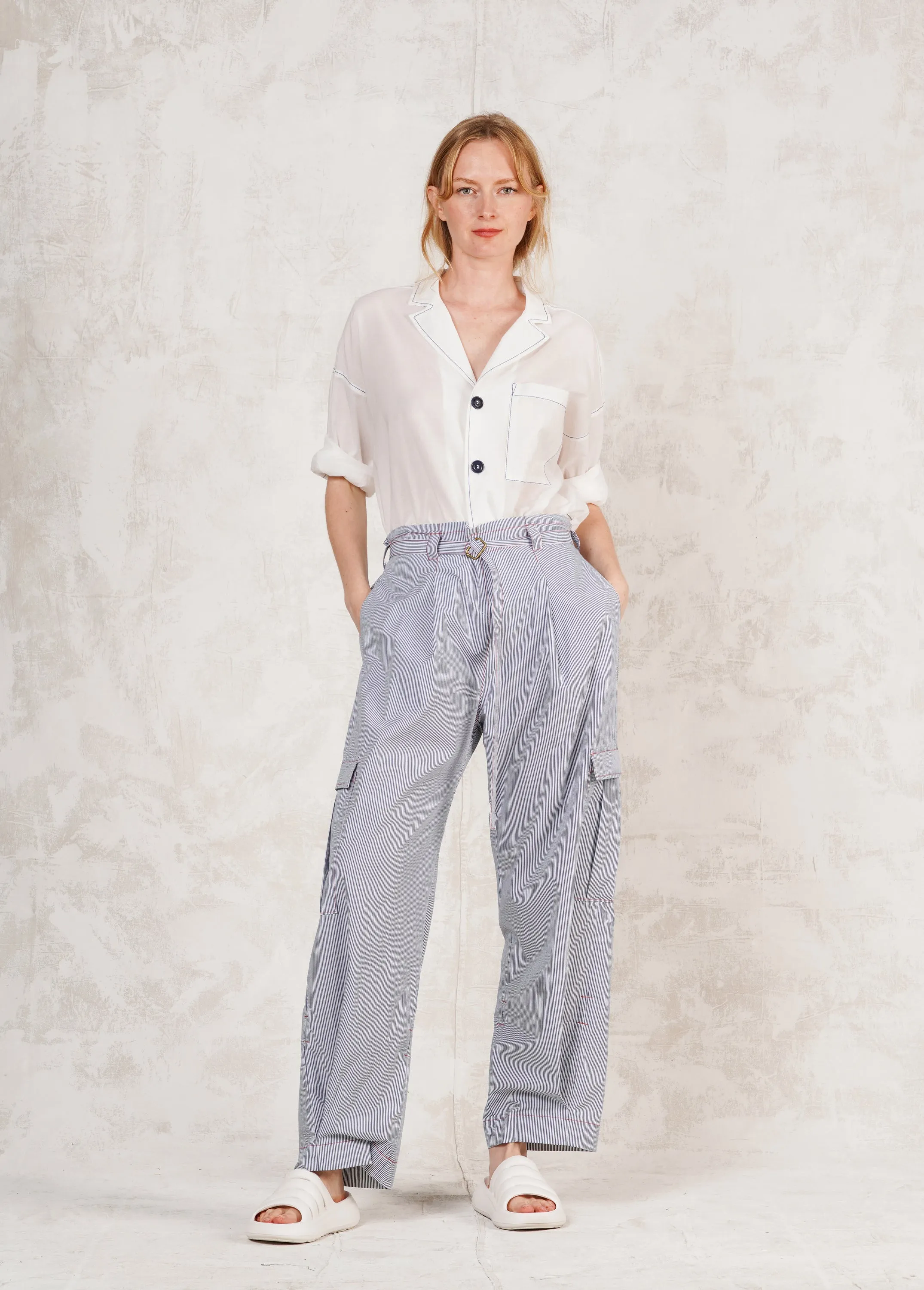 Worker's Pant Stripe sold by Flora Animalia