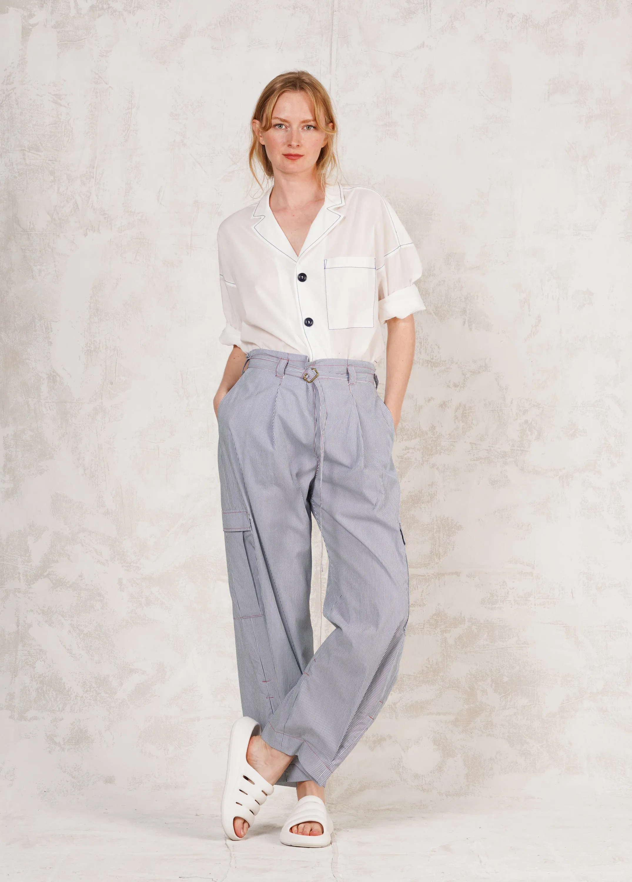 Worker's Pant Stripe sold by Flora Animalia product image thumbnail 3
