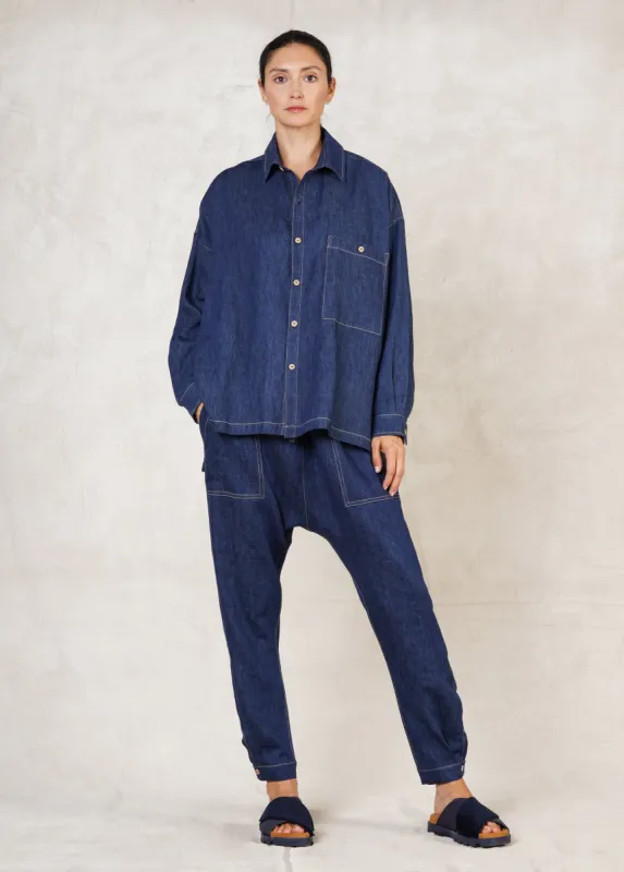 Denim New Gatherer's Shirt sold by Flora Animalia