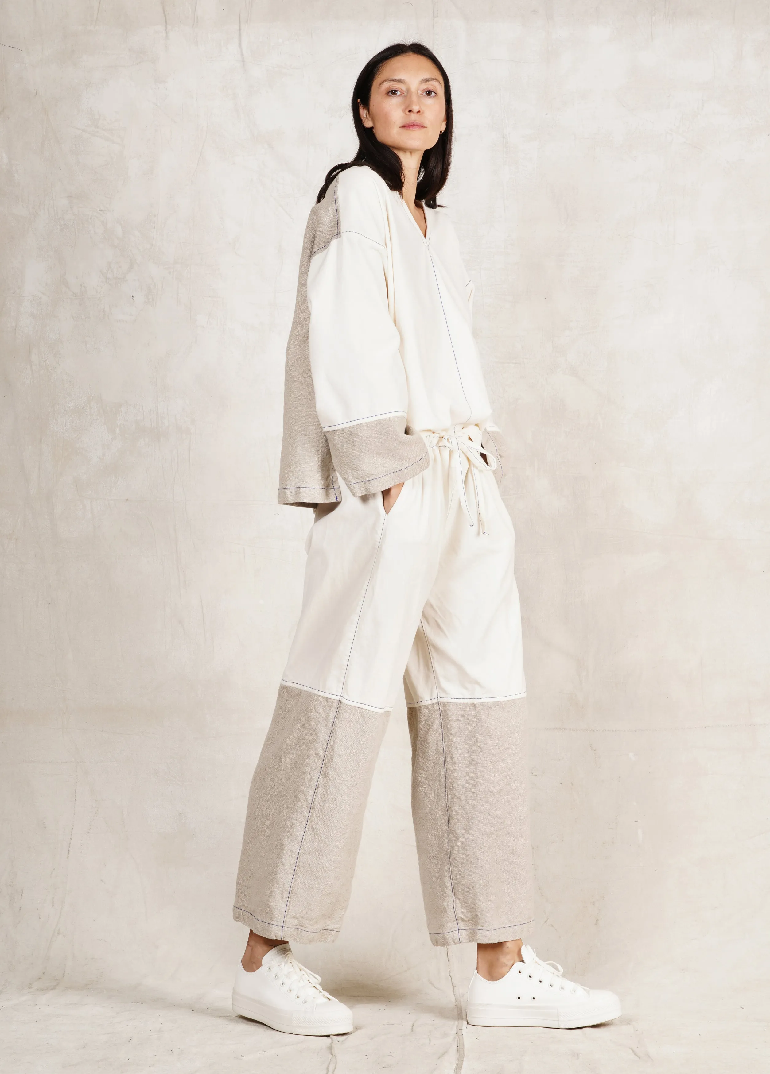 Velvet/Linen Gardener's Pant sold by Flora Animalia product image thumbnail 3