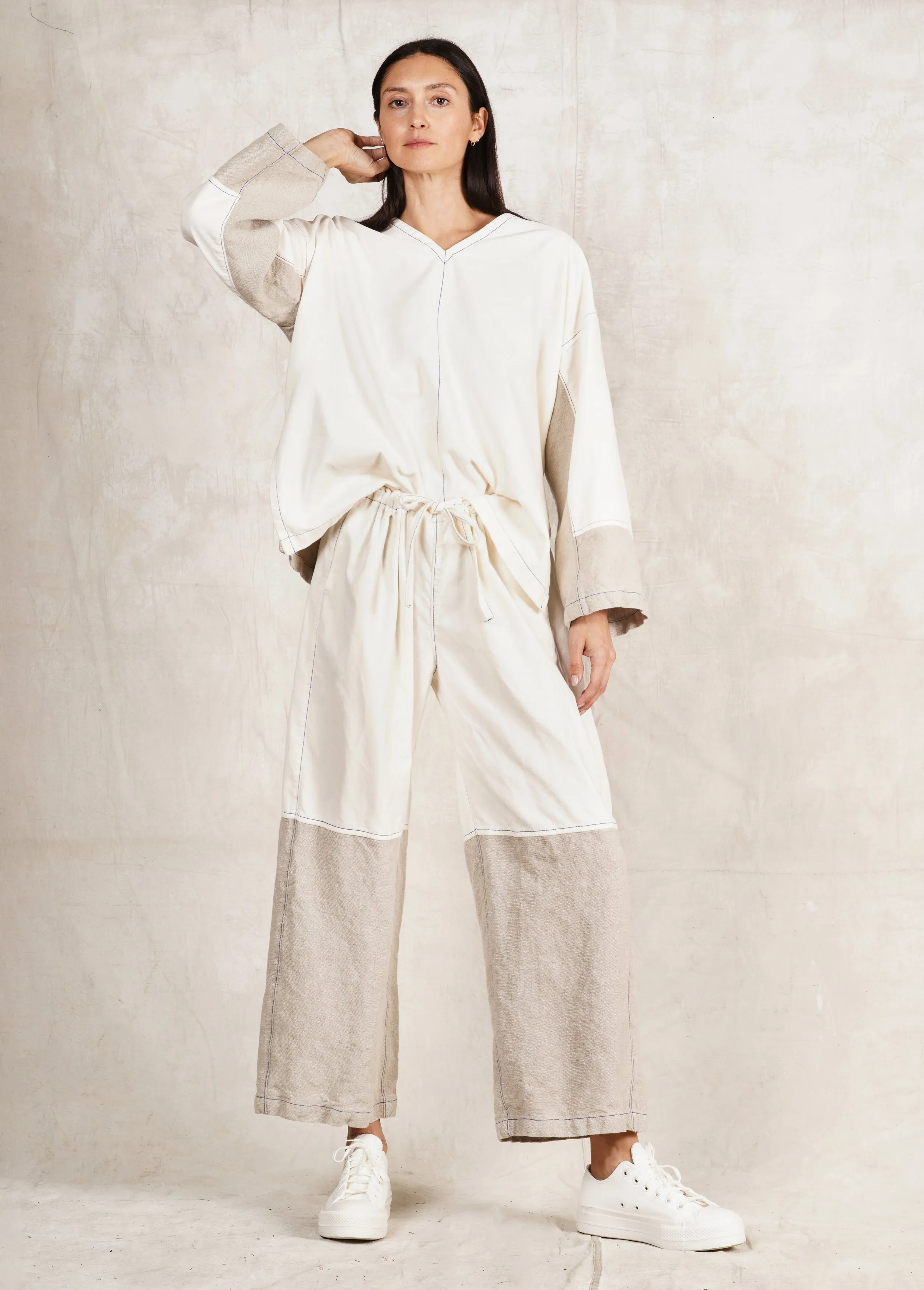 Velvet/Linen Gardener's Pant sold by Flora Animalia product image thumbnail 2