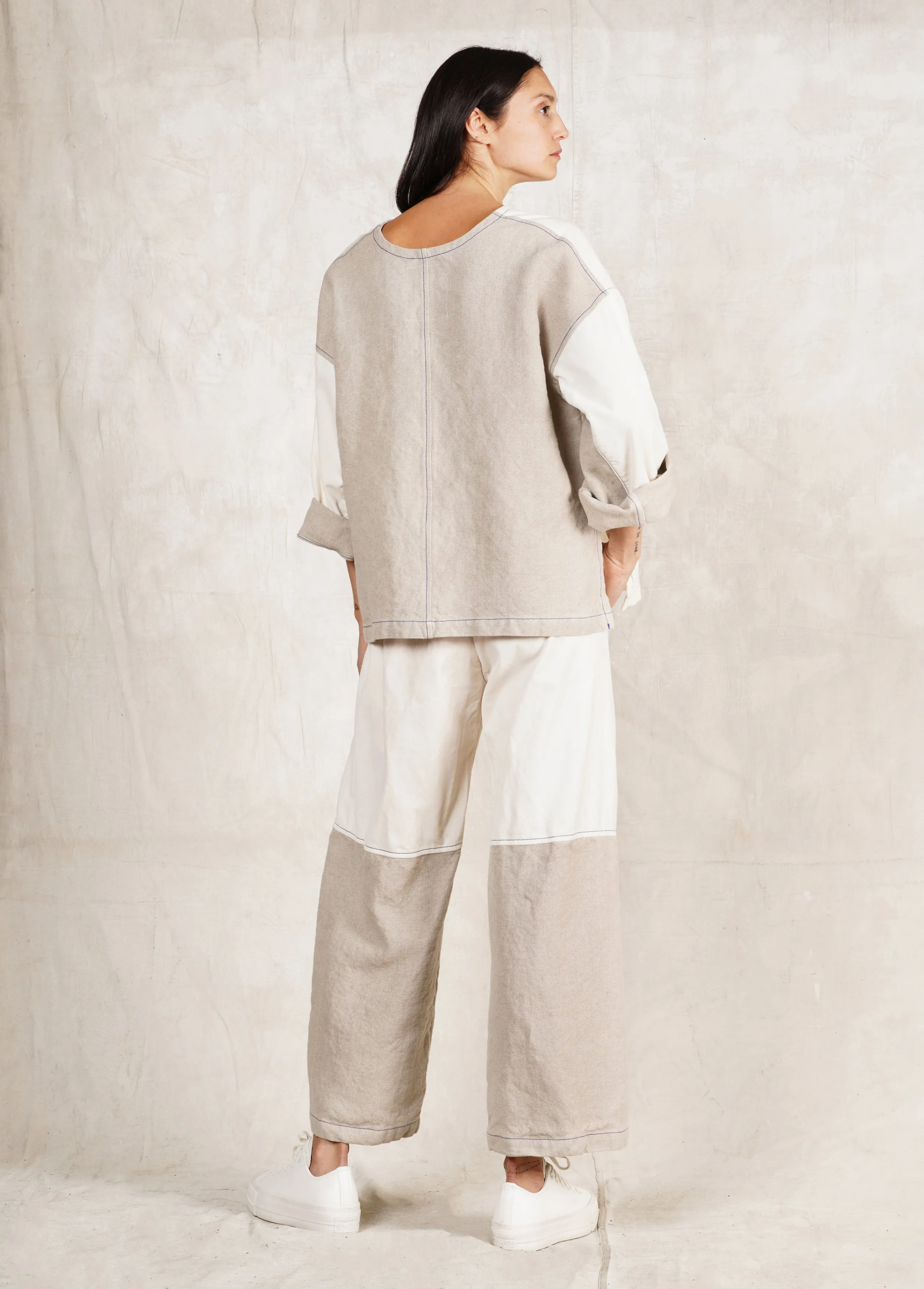 Velvet/Linen Gardener's Pant sold by Flora Animalia product image thumbnail 4