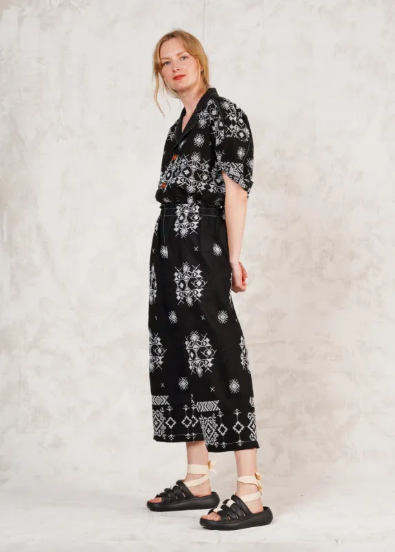 Embroidered Cotton Poplin Picker's Pants sold by Flora Animalia