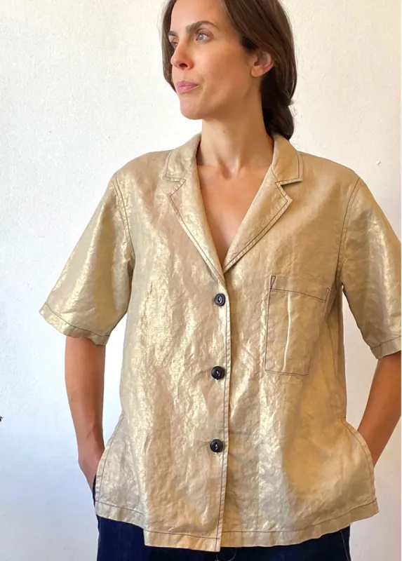 Linen Artemisa Shirt sold by Flora Animalia