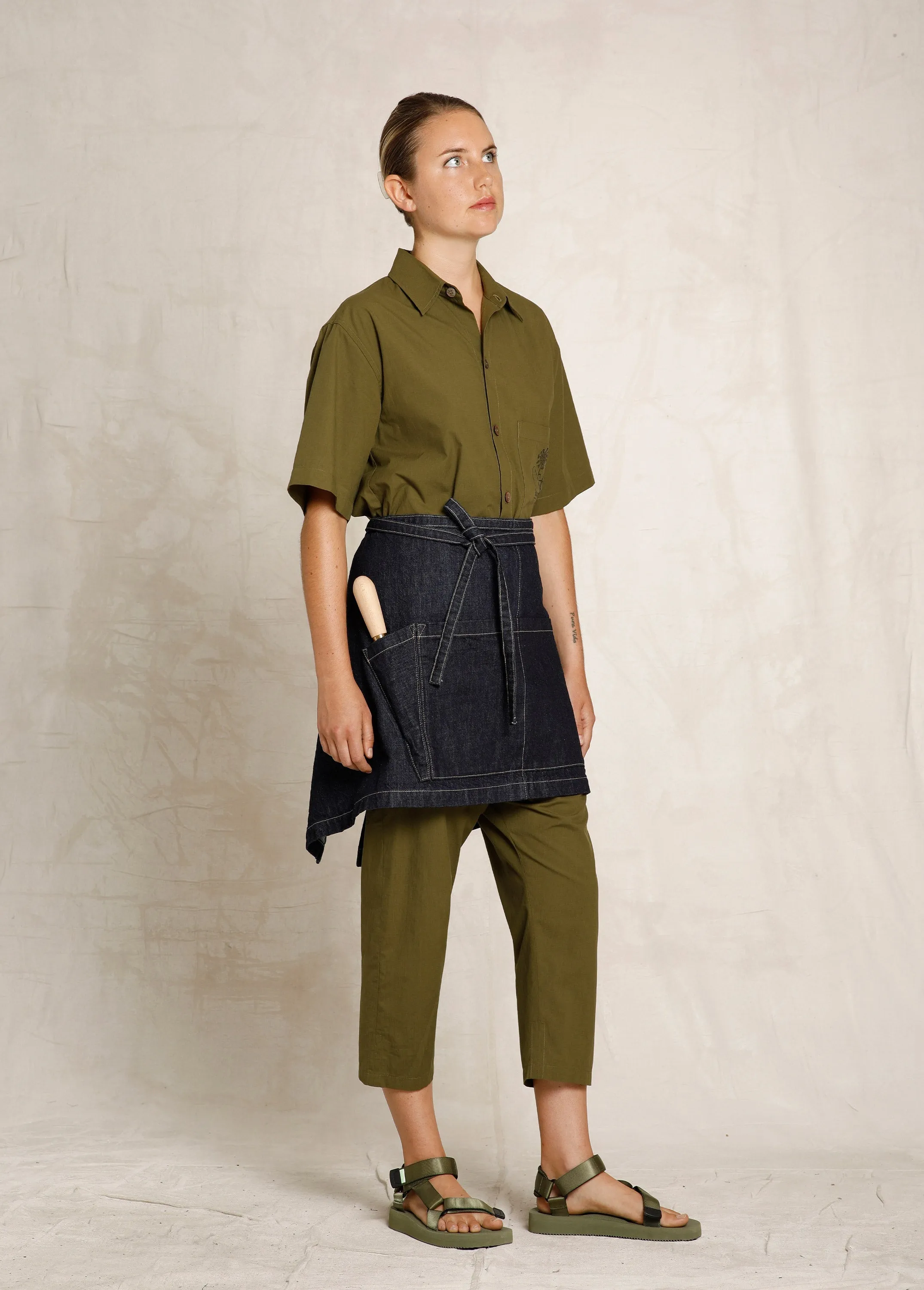 Monogrammed Worker's Half Apron sold by Flora Animalia product image thumbnail 3