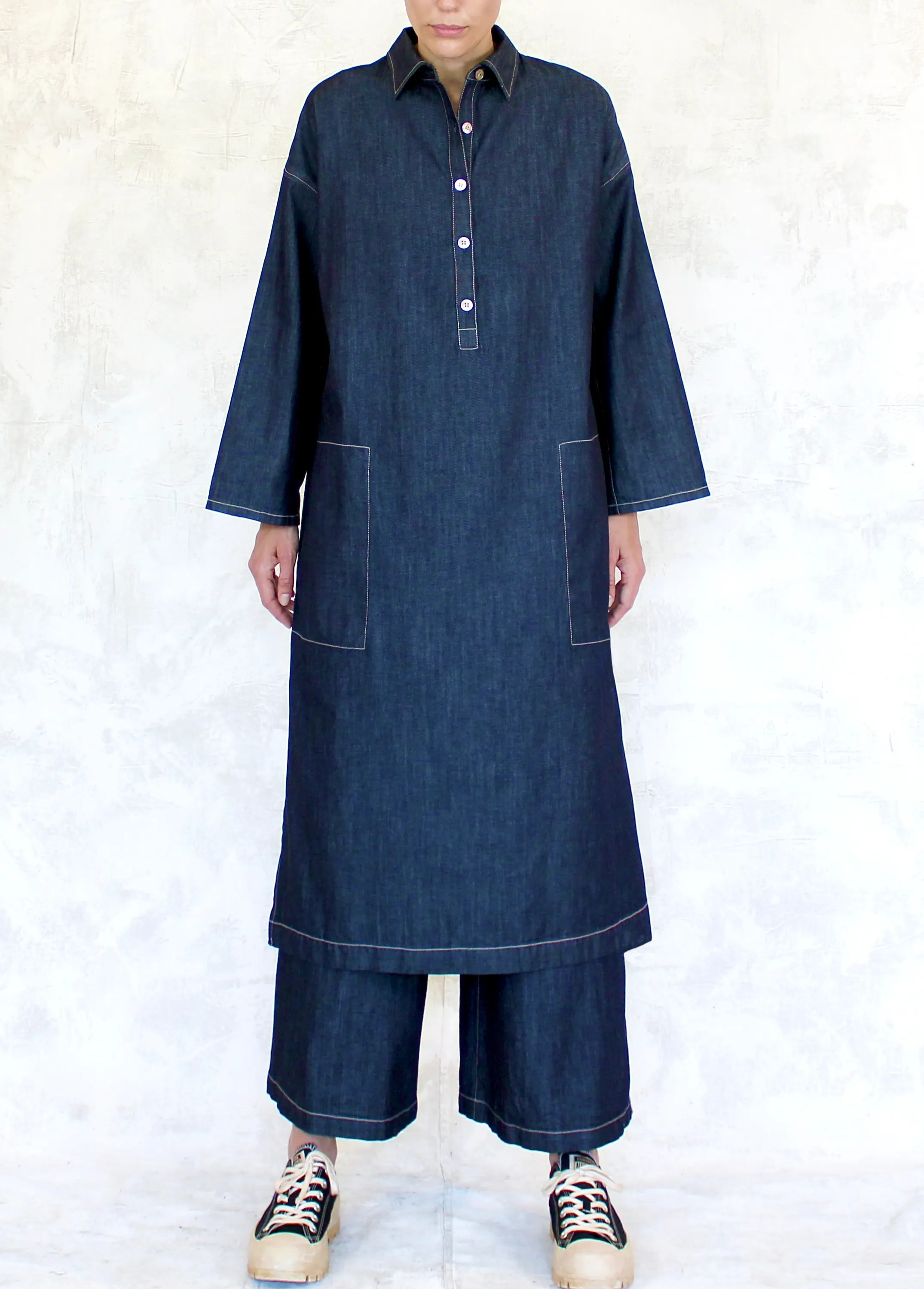 Denim Frida Dress sold by Flora Animalia product image thumbnail 2