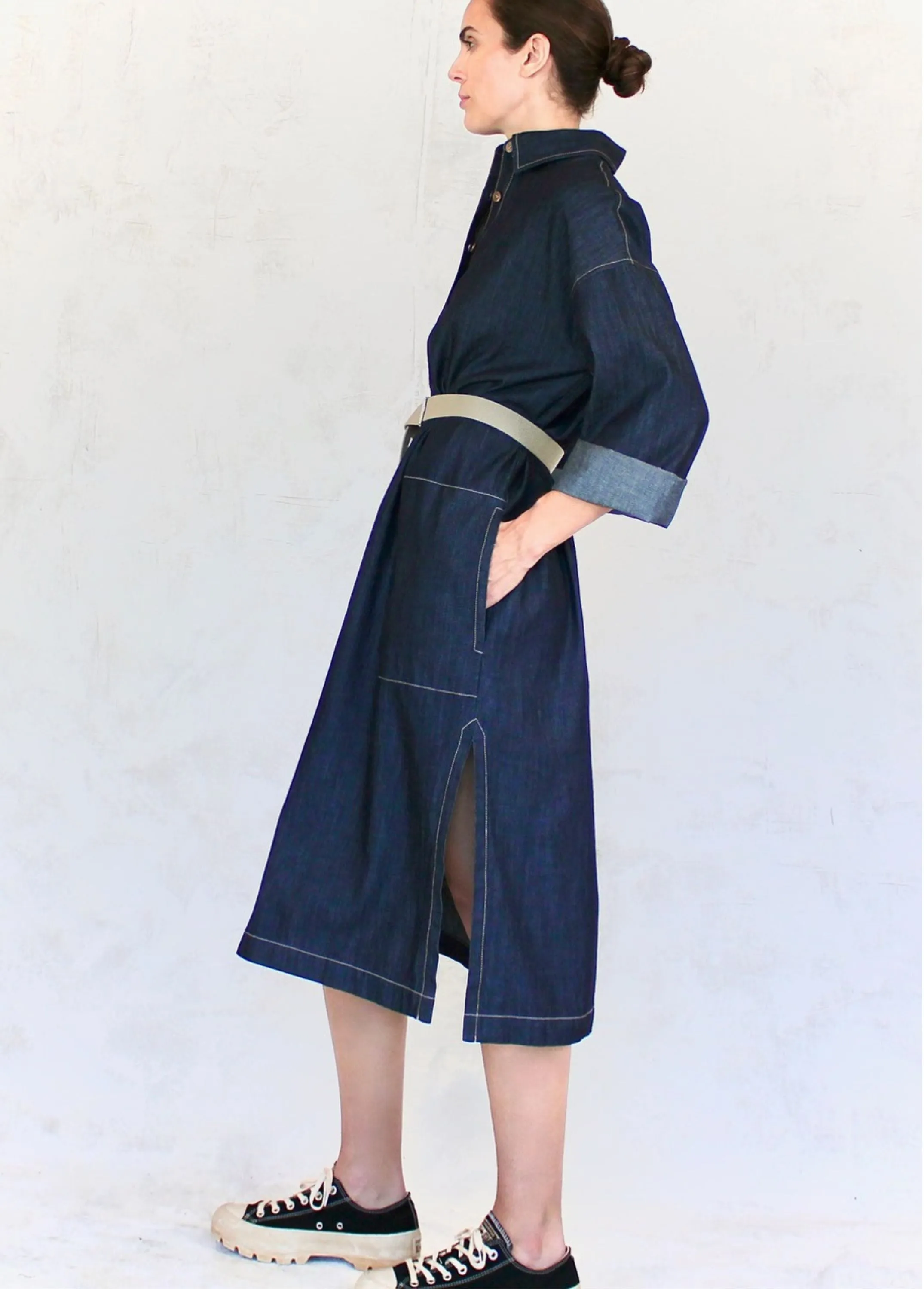Denim Frida Dress sold by Flora Animalia product image thumbnail 4