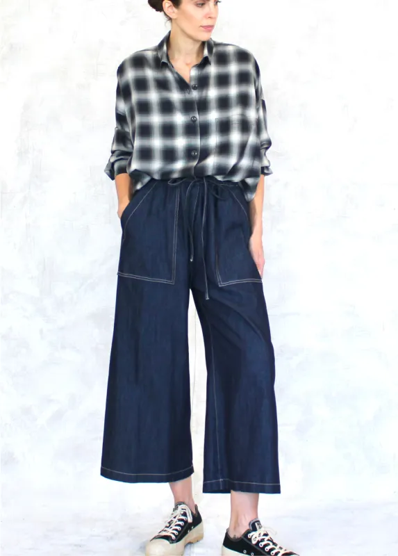 Lightweight Denim Picker's Pant sold by Flora Animalia