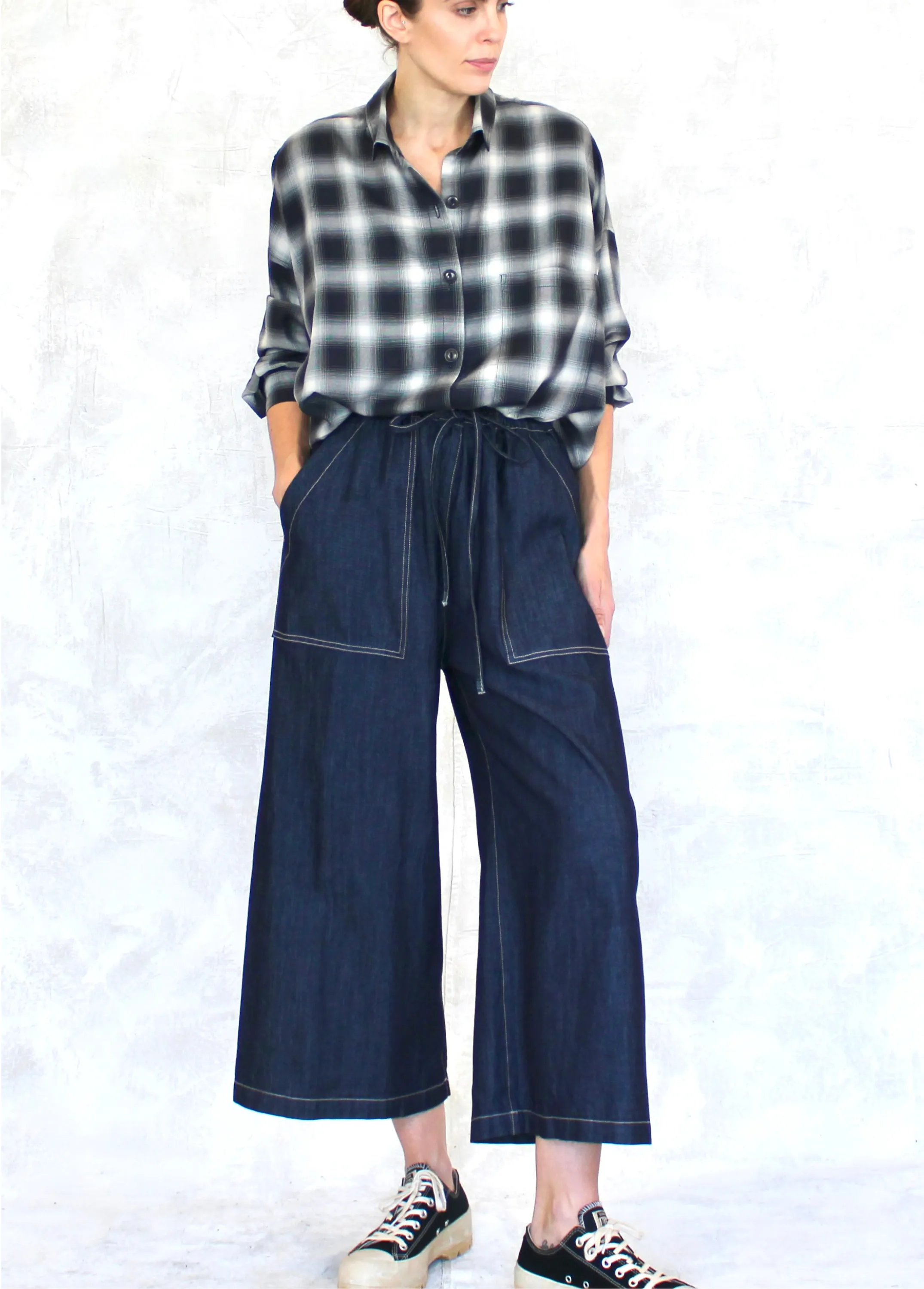 Lightweight Denim Picker's Pant sold by Flora Animalia