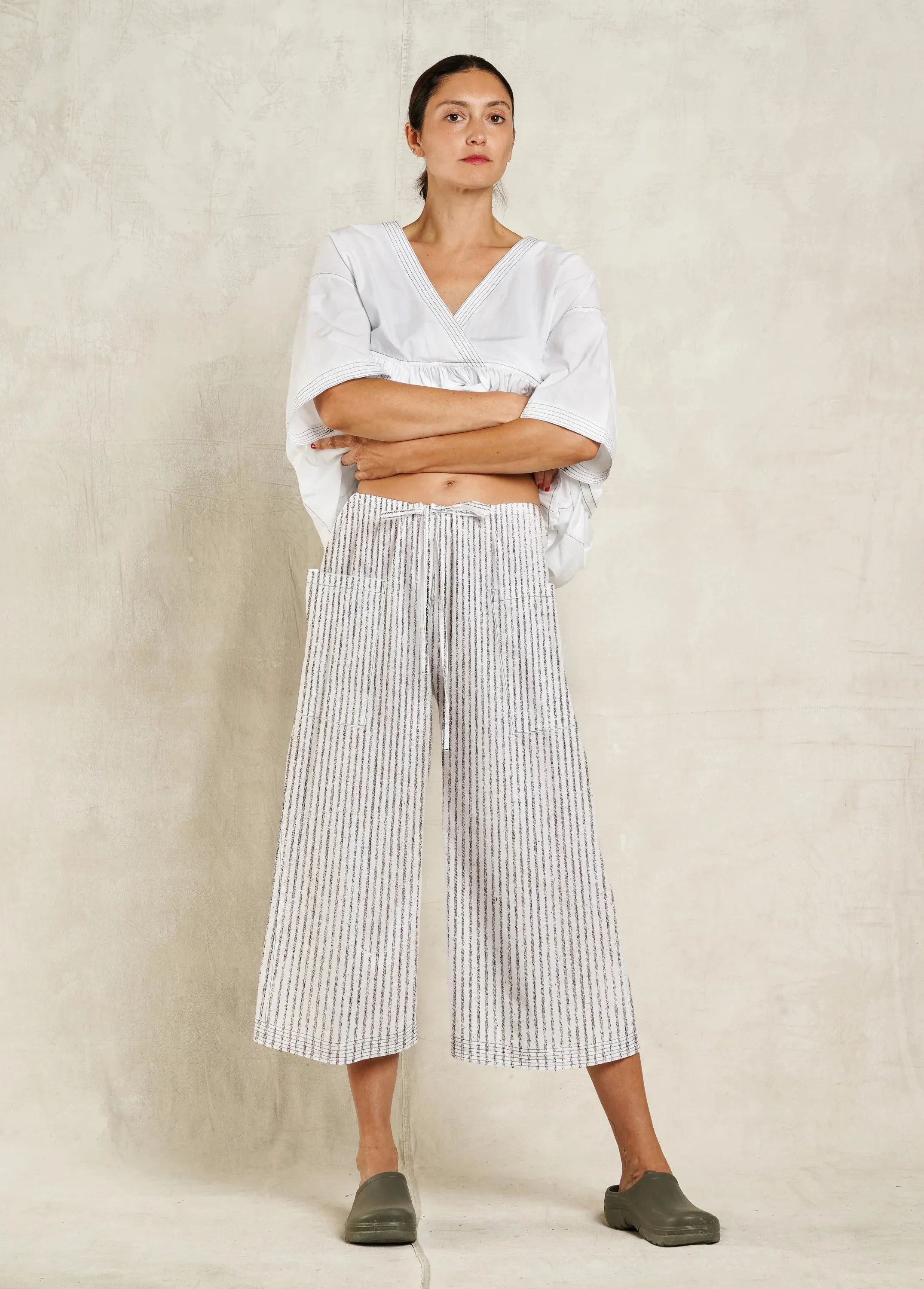 Striped Twill Picker's Pant sold by Flora Animalia product image thumbnail 5