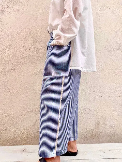 Striped Twill Picker's Pant sold by Flora Animalia product image thumbnail 3