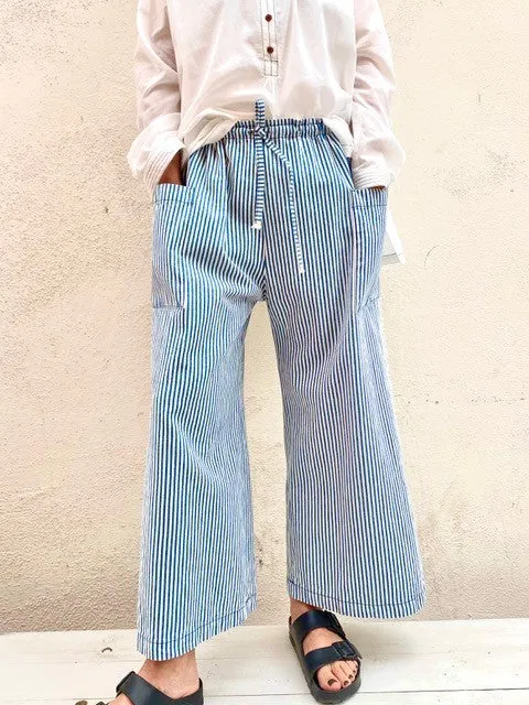 Striped Twill Picker's Pant sold by Flora Animalia product image thumbnail 4