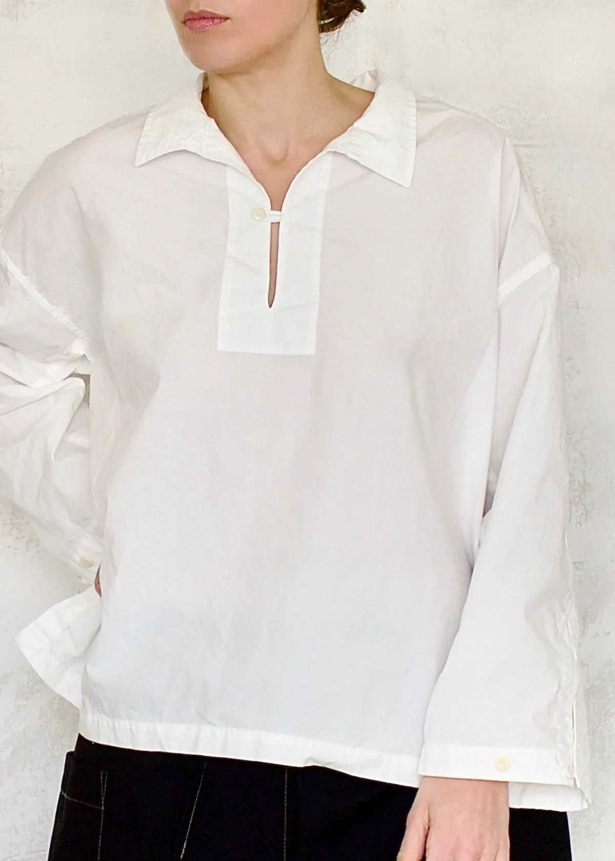 Cotton Poplin Gardener's Popover sold by Flora Animalia