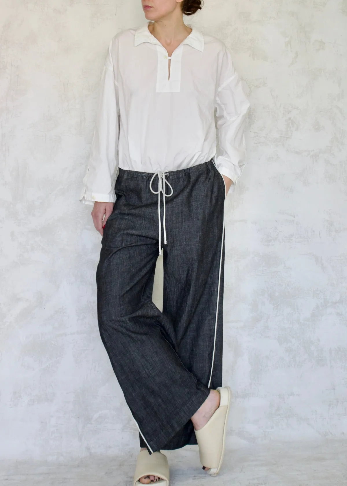 Black Denim PJ Gardener's Pant sold by Flora Animalia product image thumbnail 2