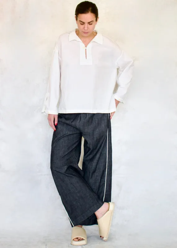 Black Denim PJ Gardener's Pant sold by Flora Animalia