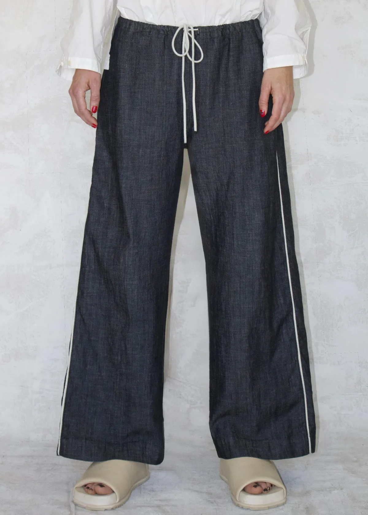 Black Denim PJ Gardener's Pant sold by Flora Animalia product image thumbnail 3