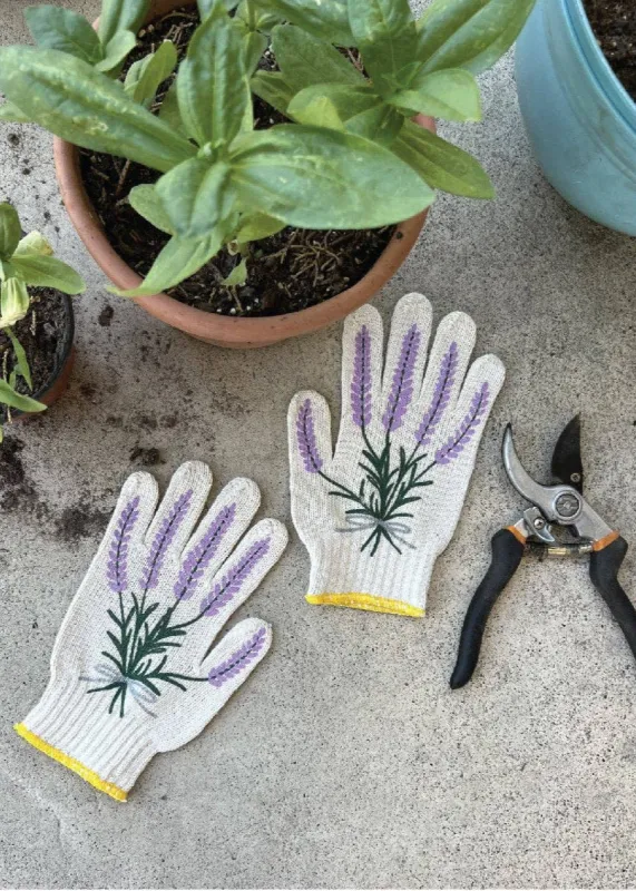 Lavender Gardening Gloves sold by Flora Animalia