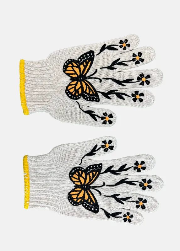 Monarch Gardening Gloves | Butterfly Gardening Gloves sold by Flora Animalia