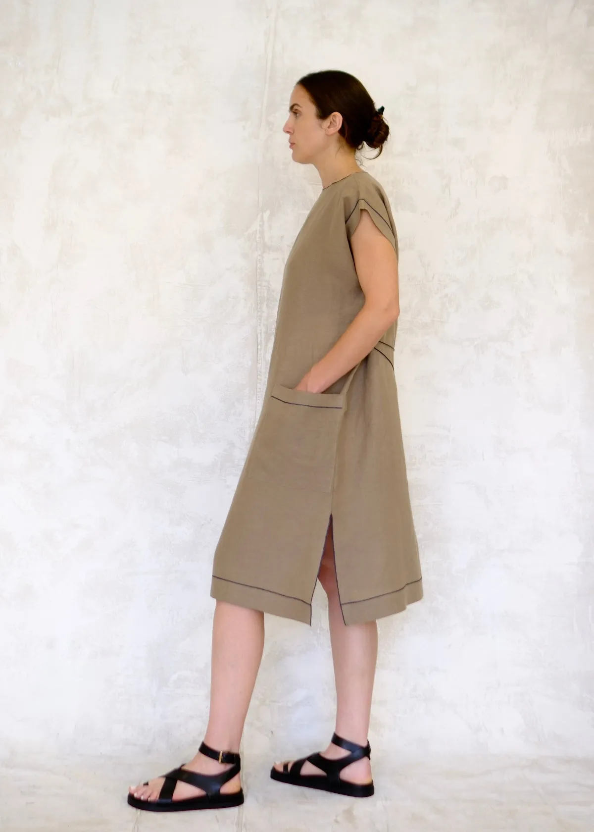 Linen Farmers Market Dress sold by Flora Animalia product image thumbnail 2