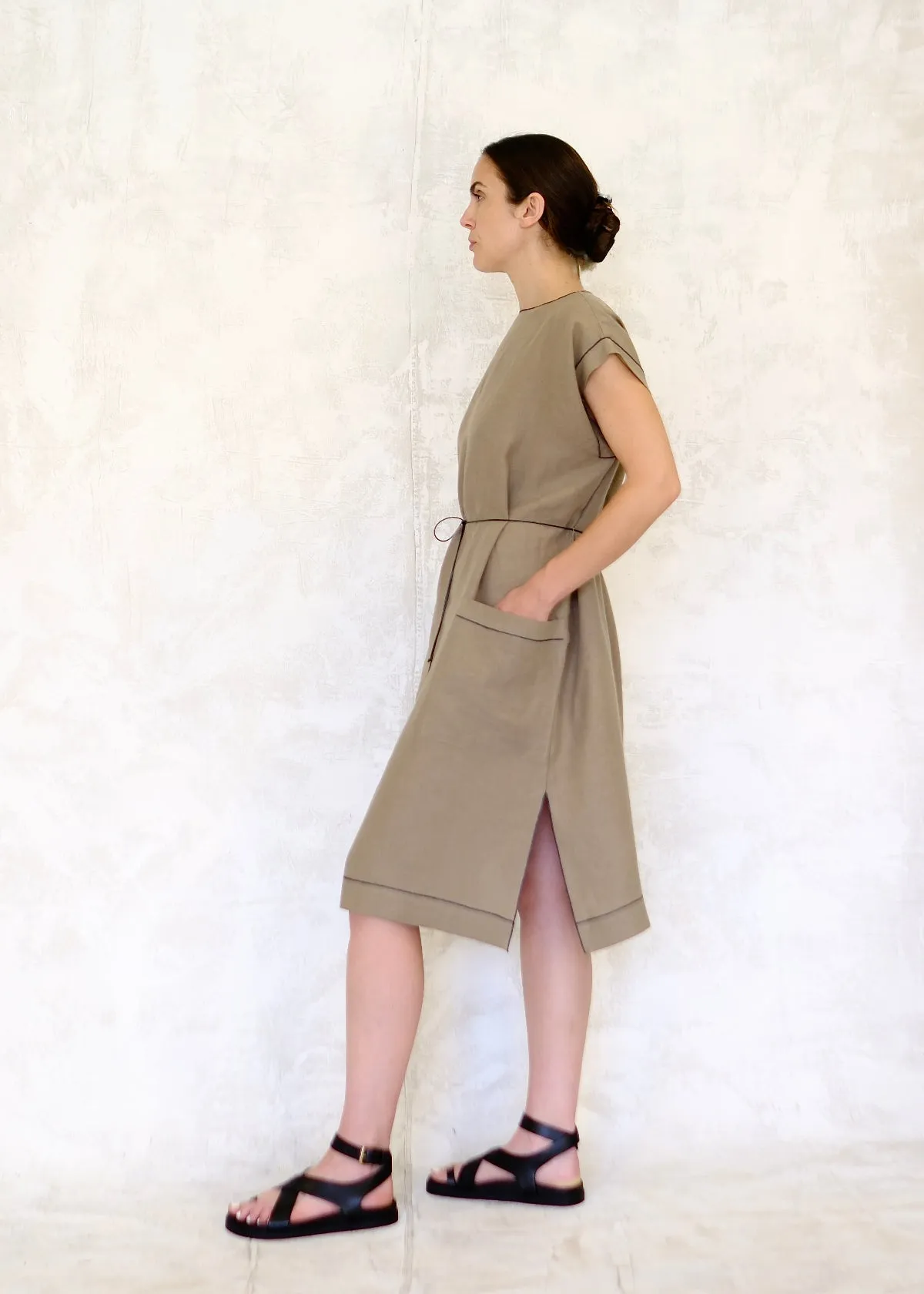 Linen Farmers Market Dress sold by Flora Animalia product image thumbnail 4
