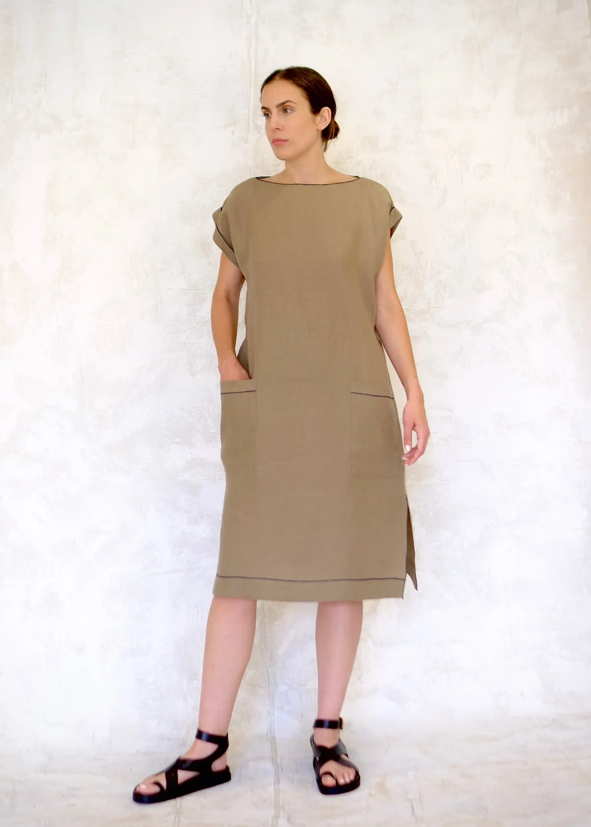 Linen Farmers Market Dress sold by Flora Animalia product image thumbnail 5