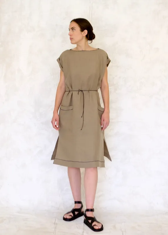 Linen Farmers Market Dress sold by Flora Animalia