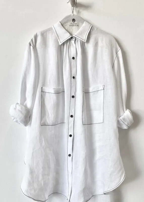 Linen Louise Shirt sold by Flora Animalia
