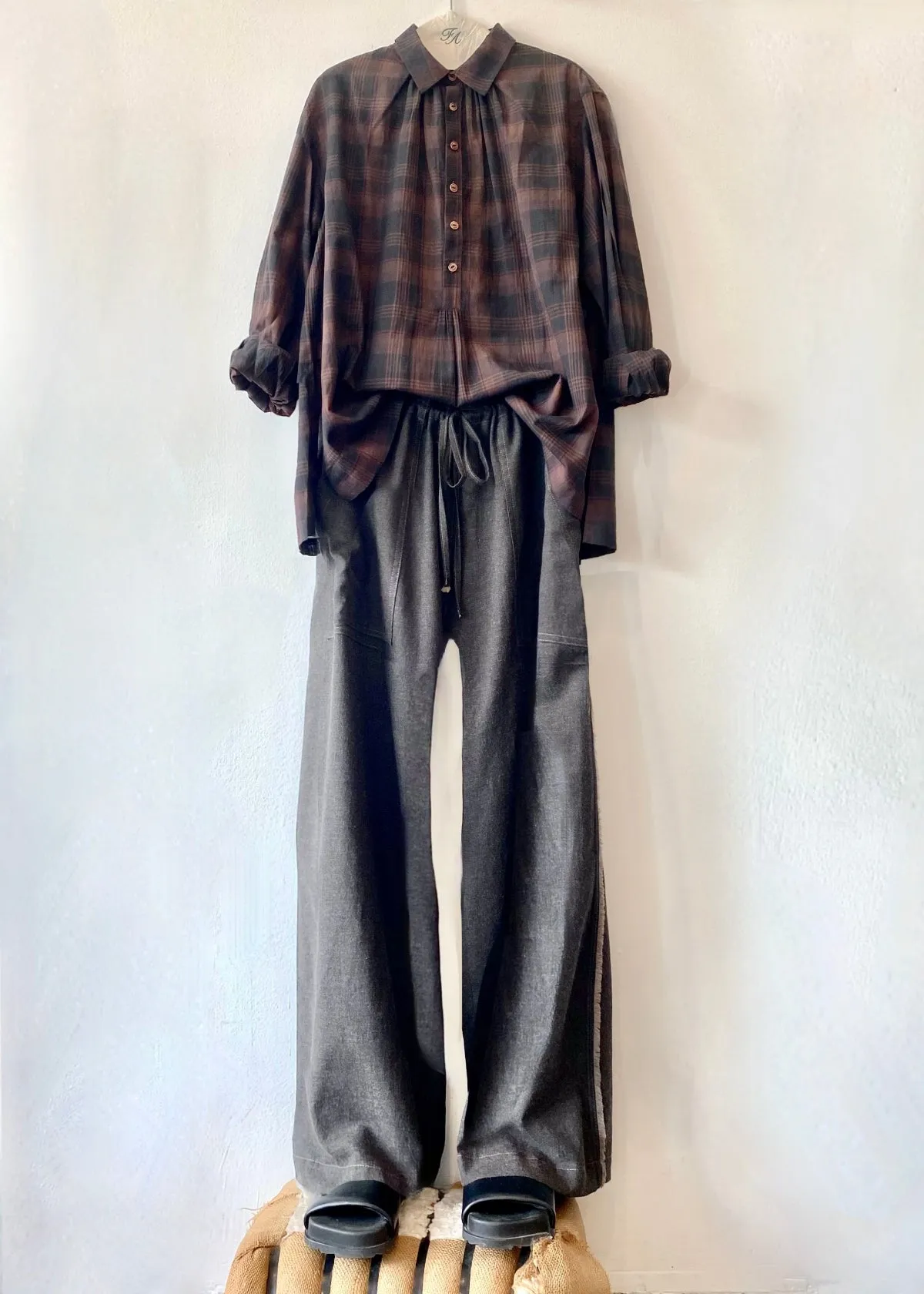 Long Flannel Picker's Pant sold by Flora Animalia product image thumbnail 2