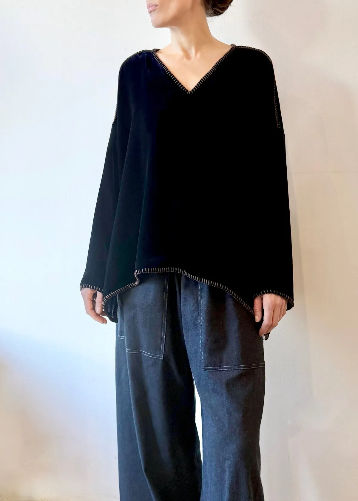 Velvet Long Sleeve Praia Tunic sold by Flora Animalia product image thumbnail 4