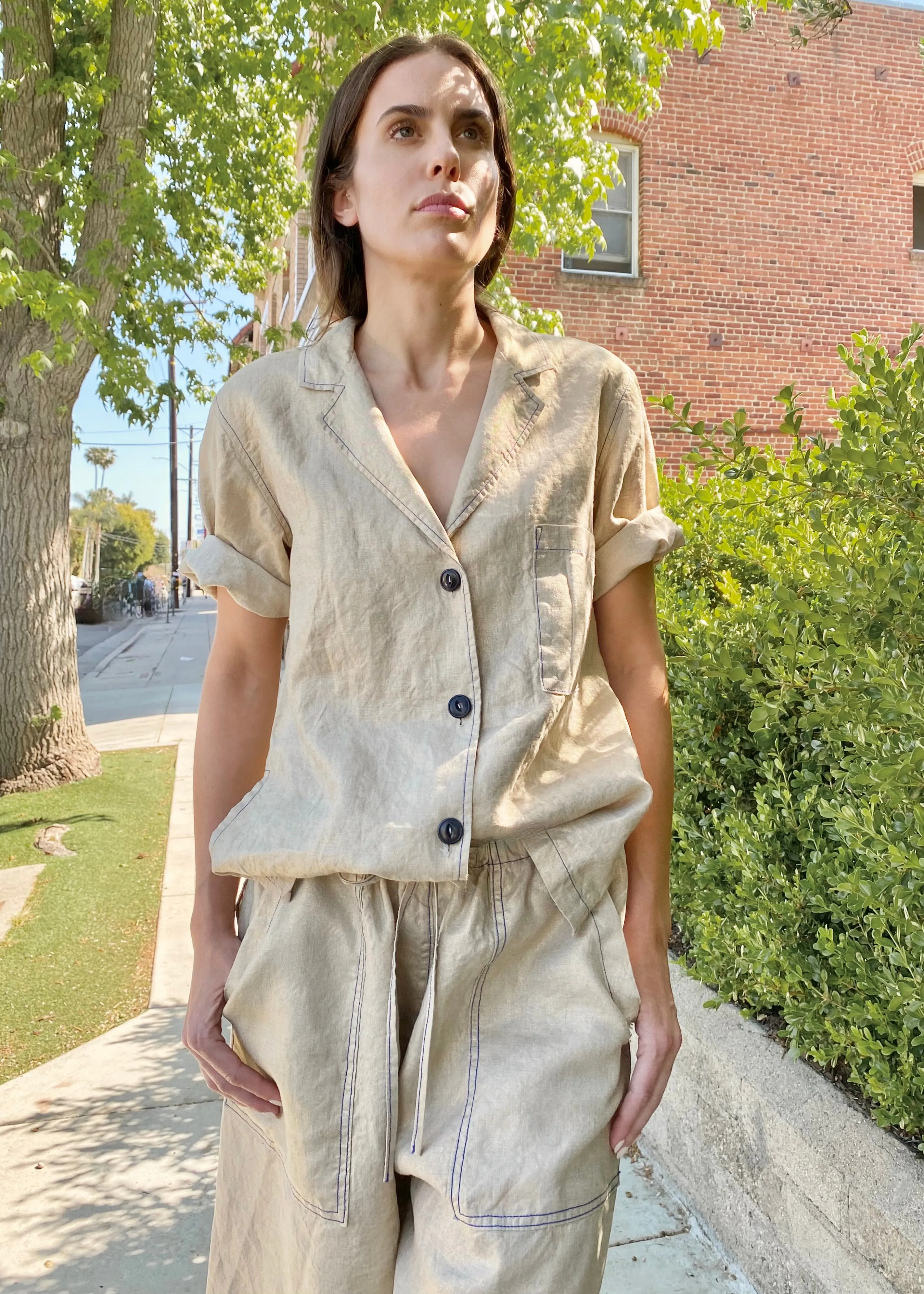 Linen Artemisia Shirt sold by Flora Animalia product image thumbnail 2