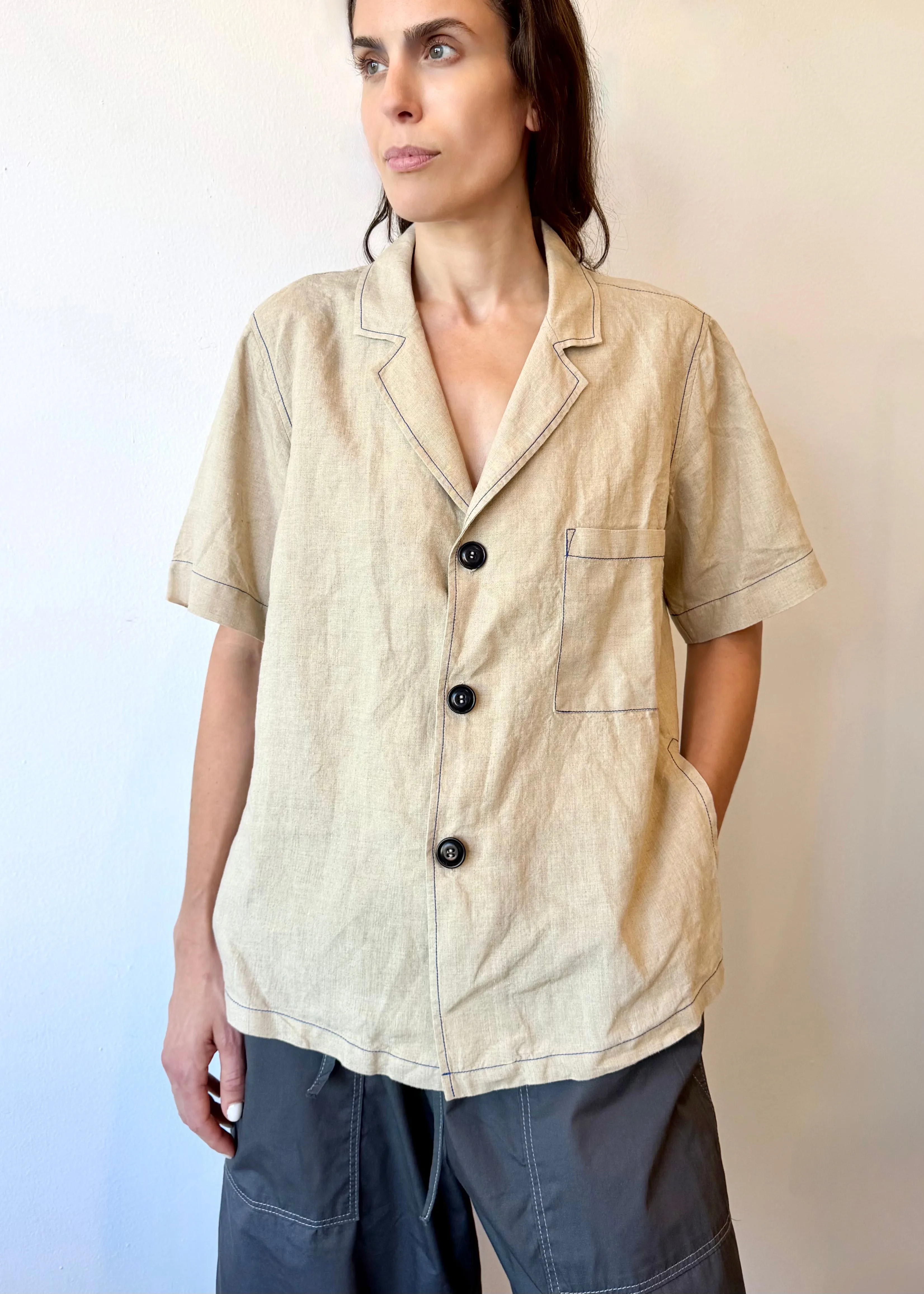 Linen Artemisia Shirt sold by Flora Animalia