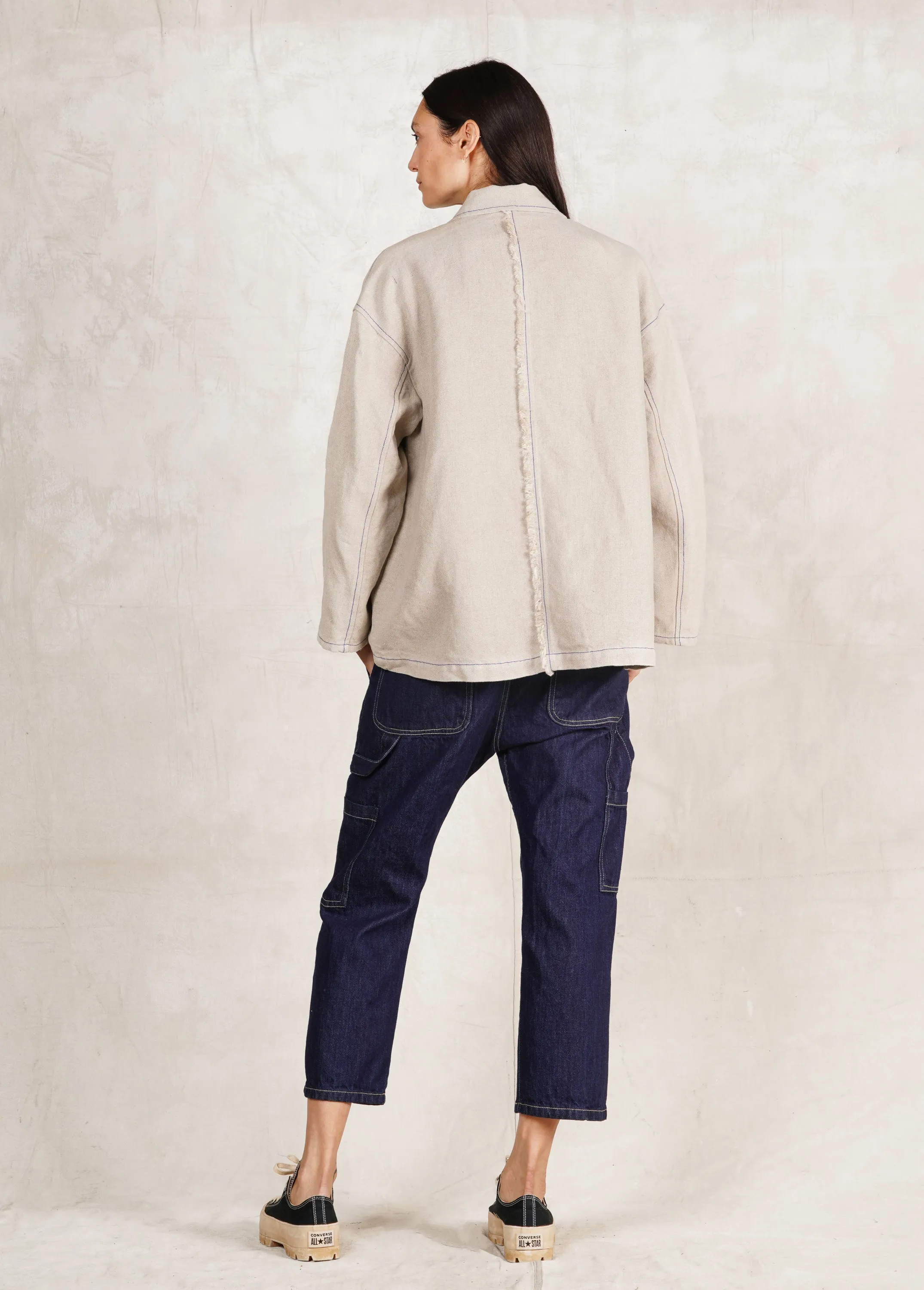 Linen Worker's Jacket sold by Flora Animalia product image thumbnail 3