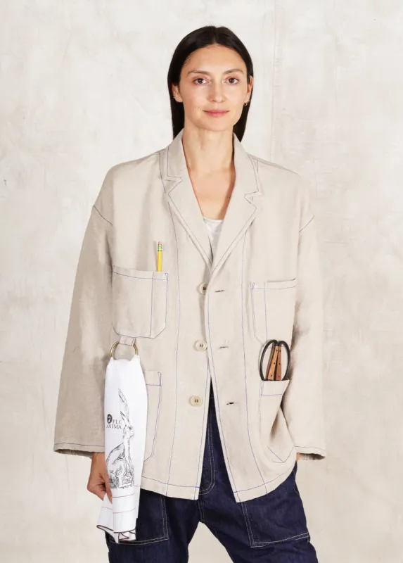 Linen Worker's Jacket sold by Flora Animalia