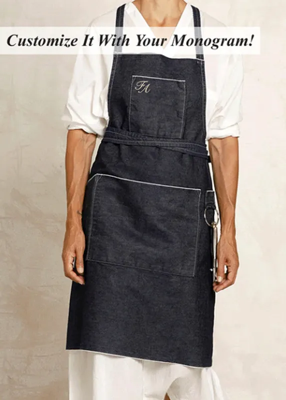 Monogrammed Worker's Apron sold by Flora Animalia